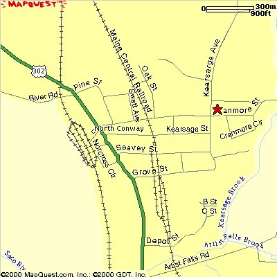 Map to Locust Hill Bed and Breakfast